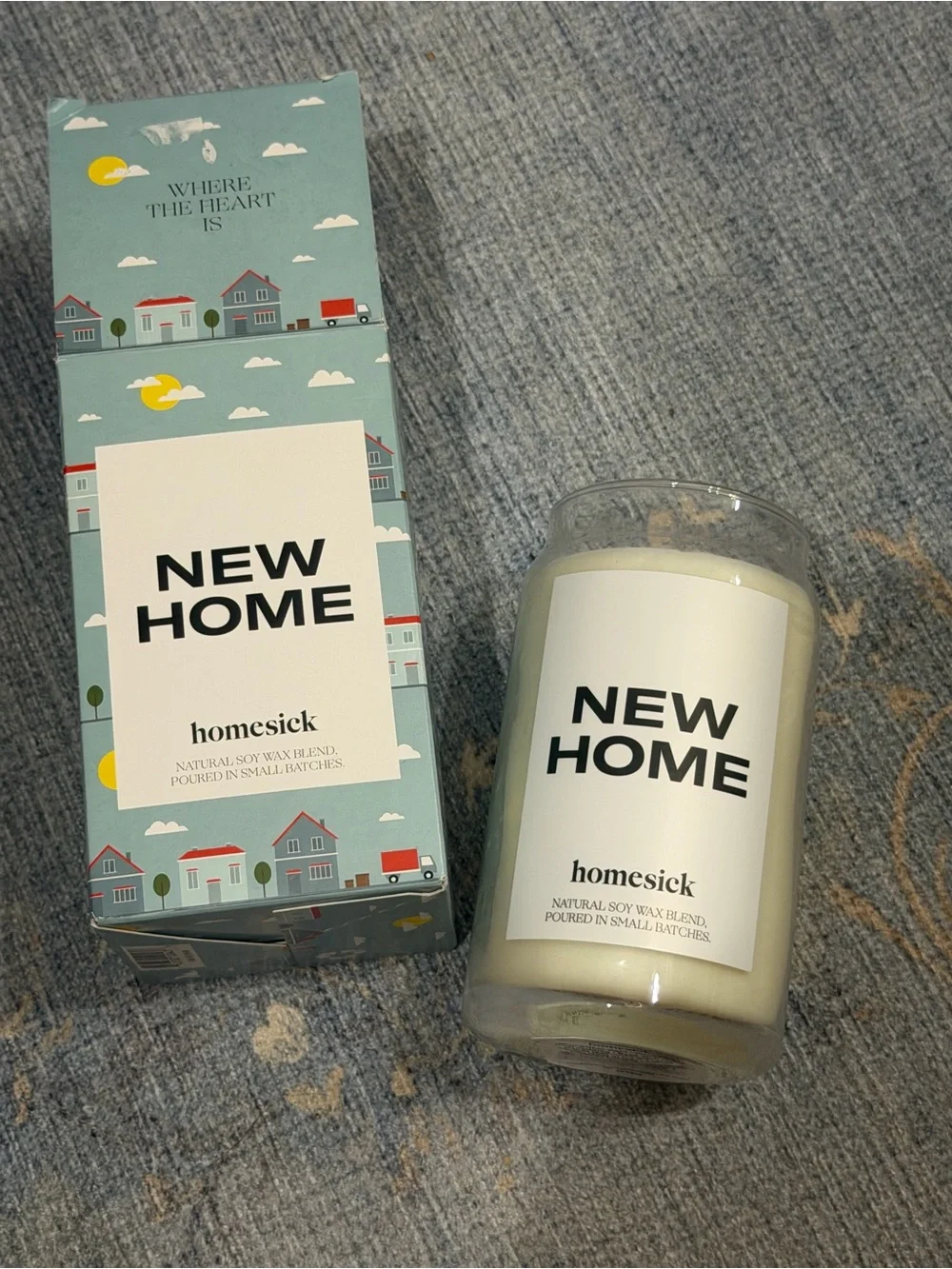 Homesick NEW HOME Soy Candle — White